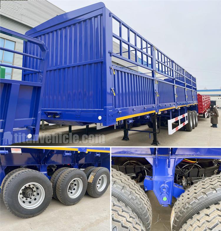 60 Ton Fence Cargo Semi Trailer for Sale in Mozambique
