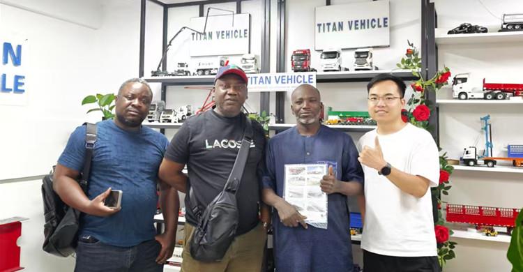 Ivory Coast Customers Visit TITAN to Buy Flatbed Semi Trailers