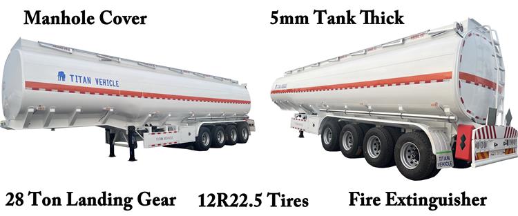 4 Axle 54000 L Fuel Tanker Trailer for Sale In Zimbabwe
