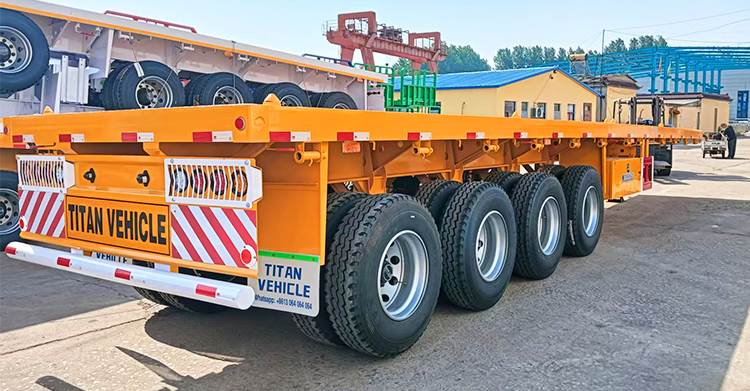 Titan 4 Axle Flatbed Trailer Price in Mali