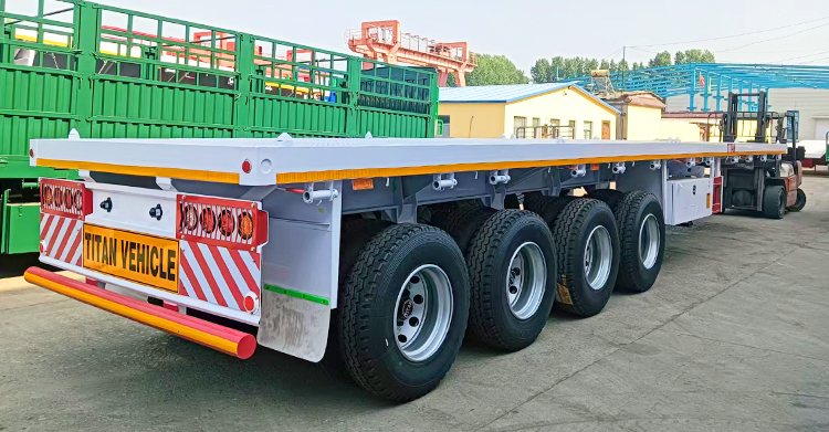 4 Axle Semi Flatbed Trailer for Sale in Dar es Salaam Tanzania