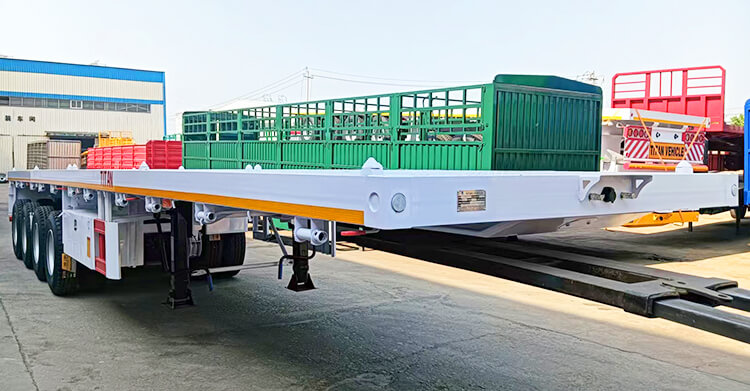 4 Axle Semi Flatbed Trailer for Sale in Dar es Salaam Tanzania