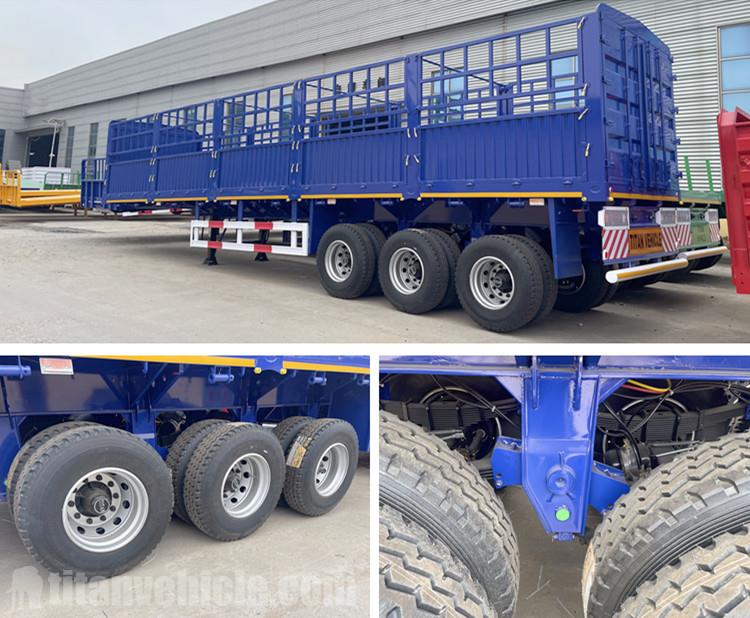 TITAN 3 Axle Fence Cargo Semi Trailer for Sale in Guinea