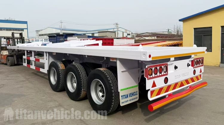 Tri Axle Flat Deck Trailer for sale in Tanzania