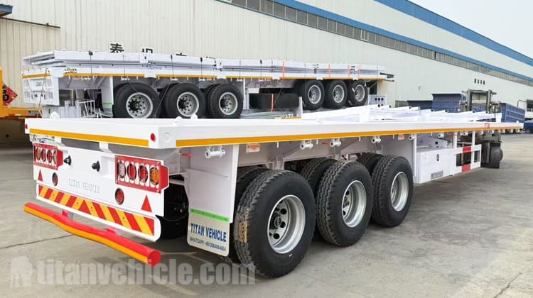 Tri Axle Flat Deck Trailer for sale in Tanzania