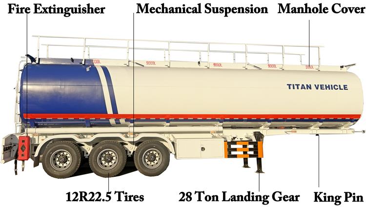 45000L Oil Tanker Trailer for Sale In Zimbabwe