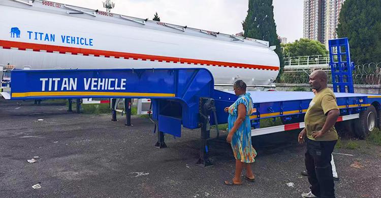 3 Axle 60 Ton Lowbed Trailer for Sale in Ghana