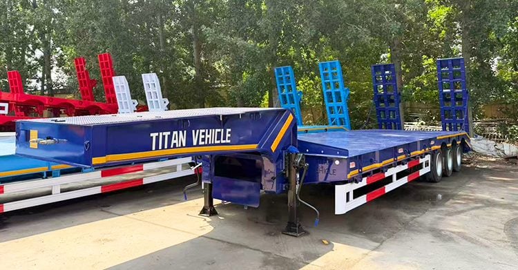 3 Axle 60 Ton Lowbed Trailer for Sale in Ghana