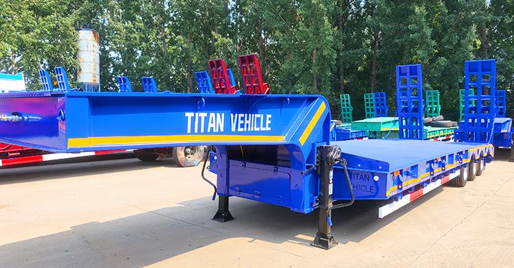 3 Axle 60 ton Lowbed Trailer for Sale in Saudi Arabic