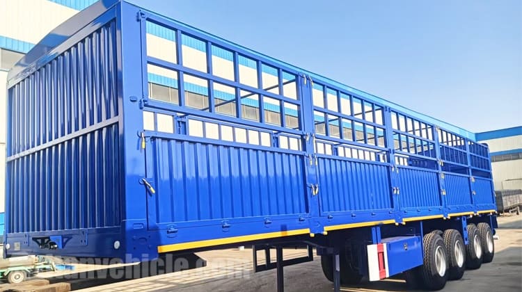 4 Axle Fence Cargo Semi Trailer for Sale in Tanzania