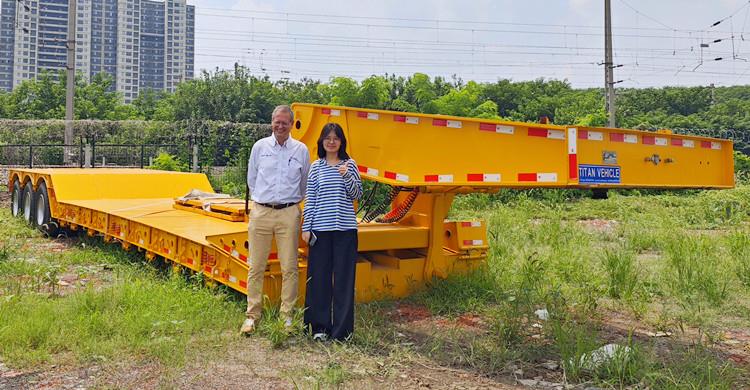 Detachable Gooseneck Lowboy Trailer for Sale in Argentina