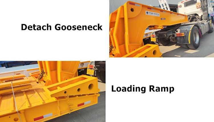 Detachable Gooseneck Lowboy Trailer for Sale in Argentina