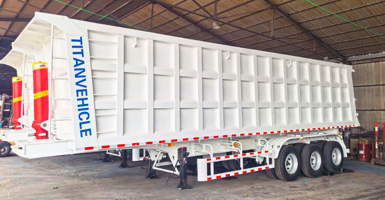 3 Axle Dump Semi Trailer for Sale in Tanzania 