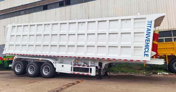 3 Axle Dump Semi Trailer for Sale in Tanzania 