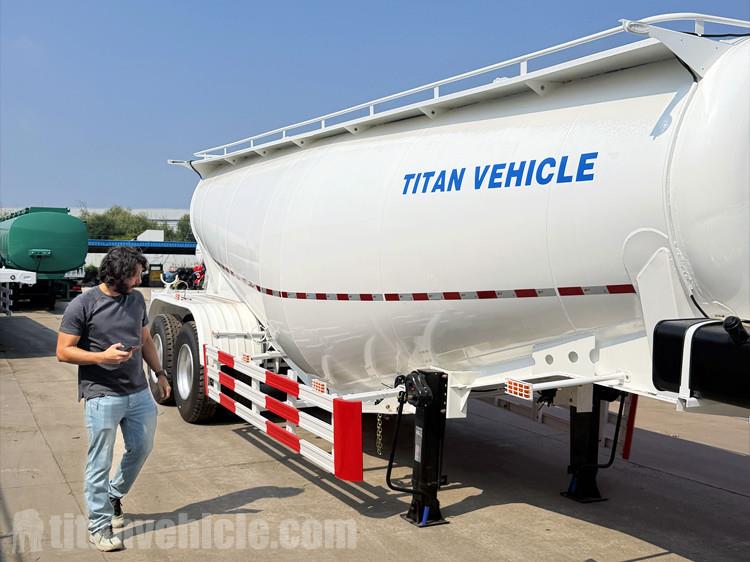 2 Axle 25CBM Cement Tanker Trailer for Sale in Dominican