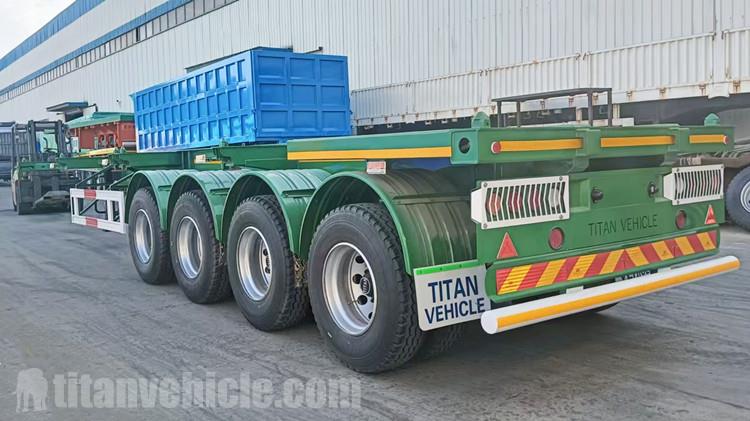 4 Axle 40FT Skeleton Trailer for Sale in Senegal