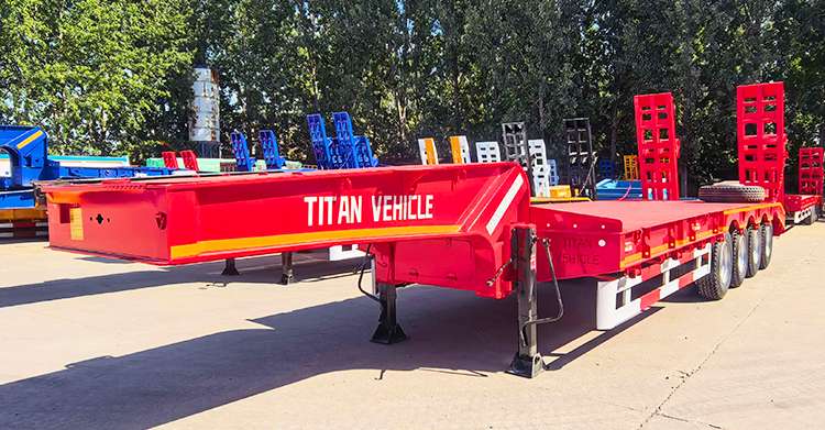 4 Axle 100 Ton Lowbed Trailer for Sale in Ghana
