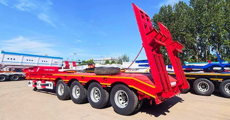 4 Axle 100 Ton Lowbed Trailer for Sale in Ghana