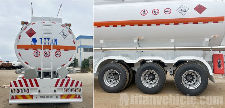 45000 Liters Petrol Tanker Trailer for Sale in Congo