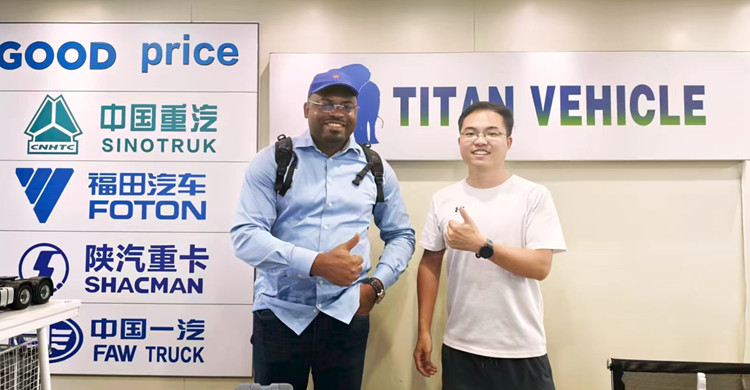 Guinean Client visited TITAN to Buy 4 Axle Tipper Trailer