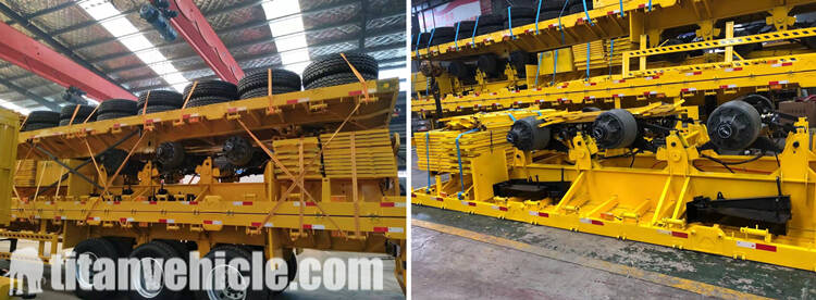 Drop side semi trailer