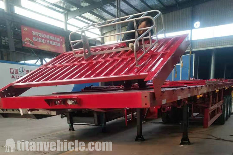3 axle fence semi trailer