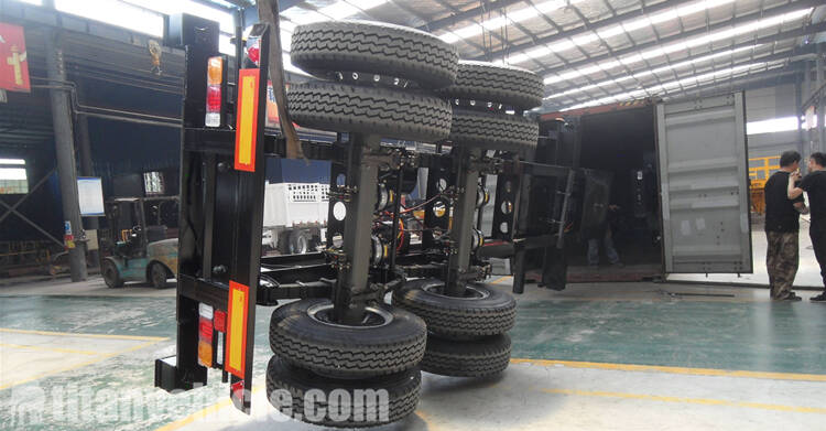 2 Axle skeletal semi trailer