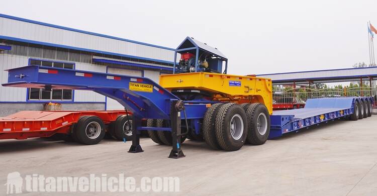 How Much is a Trailer Truck | 4 Axle 150Ton Detachable Gooseneck Lowboy Trailer For Sale In Philippines