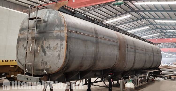 Production Process of 3 axle oil tanker trailer