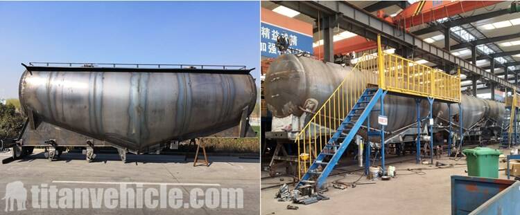 Factory Show of Tri Axle Cement Tanker Trailer Manufacturer