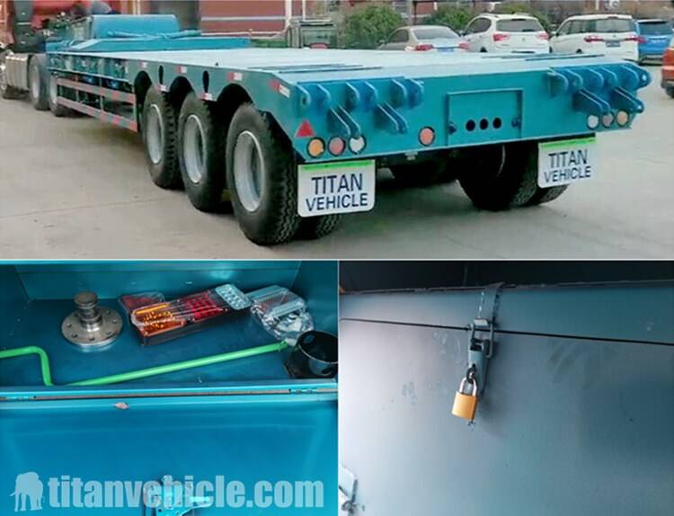 3 Axle Low bed Semi Trailer for Sale