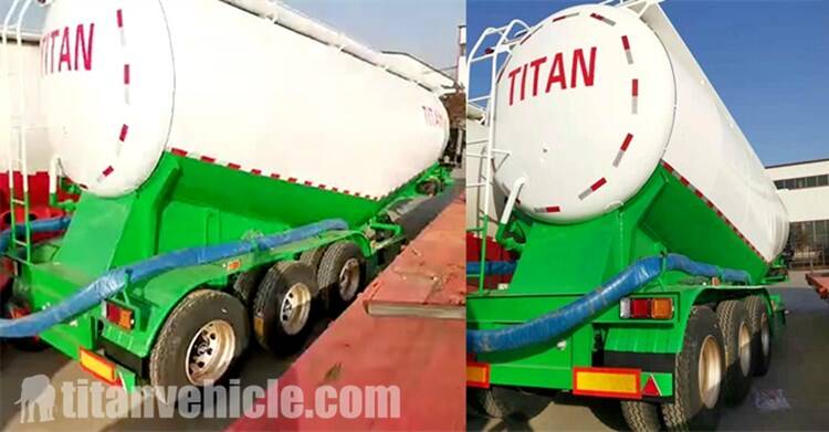 3 Axle Bulk Cement Tanker Trailer for Sale in Mozambique