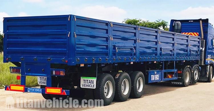 50 Ton Flatbed Trailer with Sidewall for Sale In Zimbabwe Harare