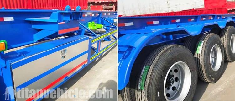 Details of 3 Axle Container Chassis Trailer