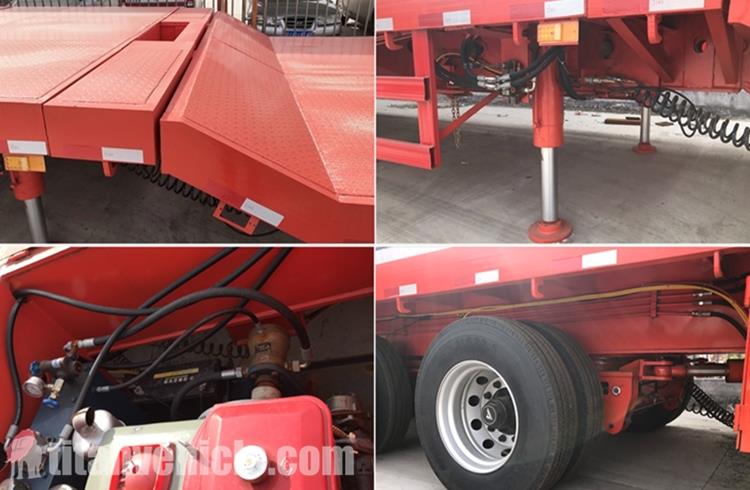 Details of 4 Axle Extendable Flatbed Semi Trailer