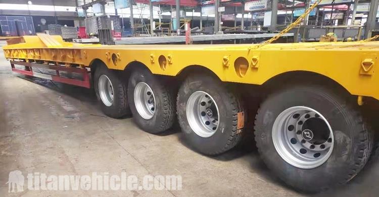 4 Axle Low Loader Trailer for Sale Manufacturer