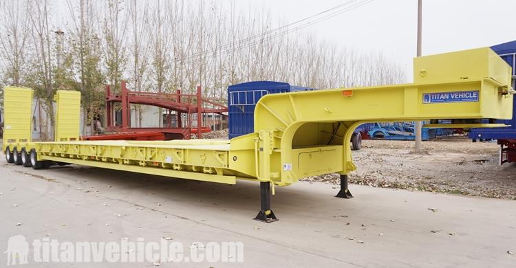 100 Ton 4 Line 8 Axle Low Bed Trailer for Sale In Guyana Georgetown,gy