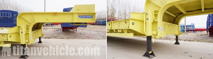 Factory Show of 4 Line 8 Axle 100 Ton  Lowbed Trailer for Sale Price