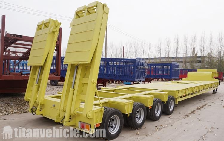 100 Ton Low Bed Trailer for Sale Price Manufacturer
