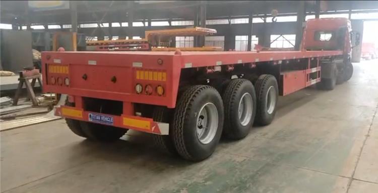 40Ft 3 Axle Flatbed Semi Trailer for Sale Price