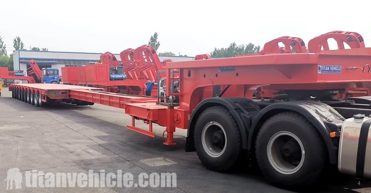 10 Axle 120 Ton Extendable Lowbed Trailer for Sale Price