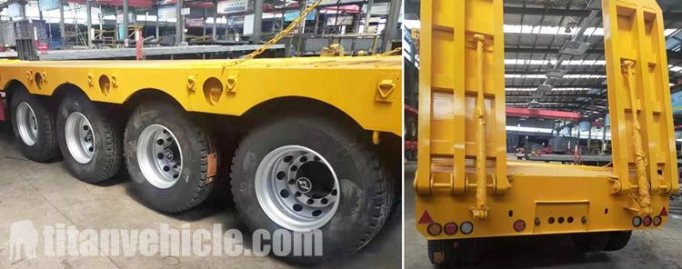 Factory show of 80 Ton Low Loader Trailer