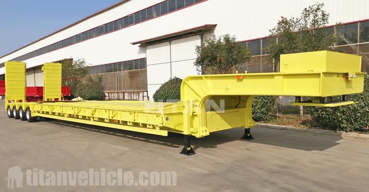 4 Line 8 Axle 150 Ton Heavy Load Low Bed Trailer for Sale in Nigeria