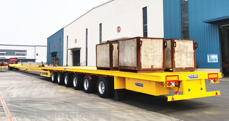 6 Axle 62 Meters Wind Blade Trailer for Sale in Chile