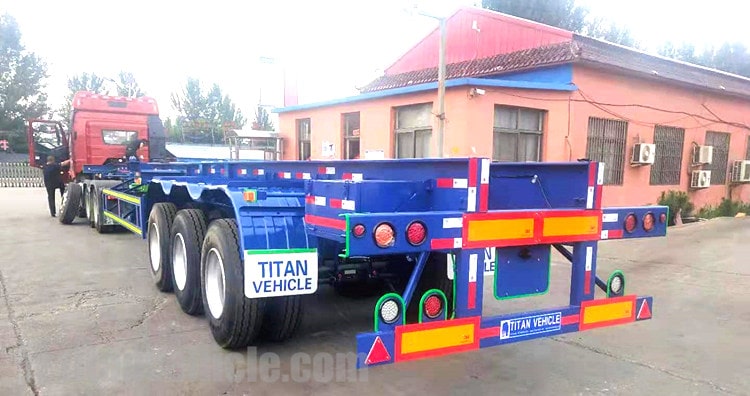 Tri Axle 40ft Skeleton Trailer for Sale in Zambia