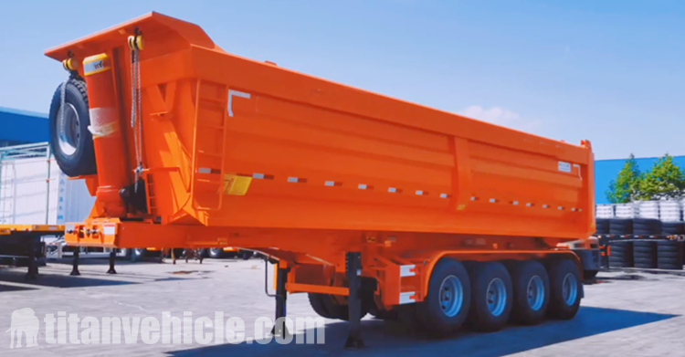 4 Axle 80 Ton U-Type Tipper Trailer for Sale In Zambia Lusaka