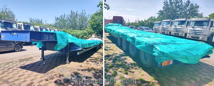 4 Axle 100T Lowbed for Sale in Zambia - TITAN Vehicle
