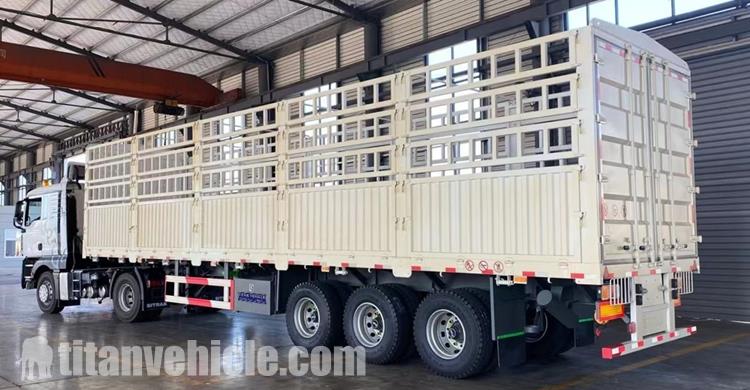 3 Axle 80 Ton Fence Semi Trailer for Sale In Zambia