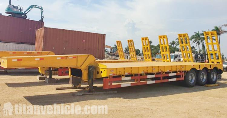 Tri Axle 80 Ton Low Loader Trailer for Sale In Guinea Conakry