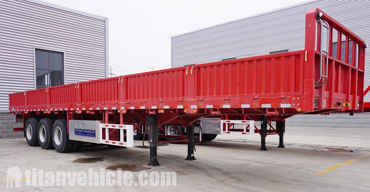 Tri Axle 60 Ton Grain Transport Side Wall Semi Trailer